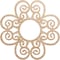 Ekena Millwork Cohen Wood Fretwork Pierced Ceiling Medallion, Alder, 40"OD x 13 5/8"ID x 1/4"T CMWP40X40X0250COAL - alternate 1